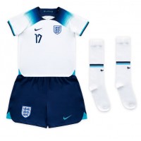 Dječji Nogometni Dres Engleska Bukayo Saka #17 Domaci SP 2022 Kratak Rukav (+ Kratke hlače)